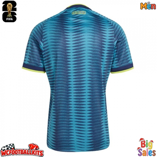 Colombia Replica Away Stadium Shirt World Cup 2026 Short Sleeve